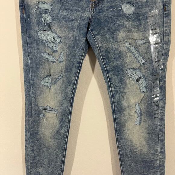 NWT American Eagle Men's Next Level Flex Skinny Destroyed Jeans Size 31x30 - Picture 5 of 15